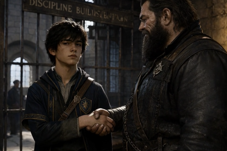 Elias meets Borin Grimhall in the detention block